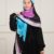 tulip silk - base aswad fushia ma3 turquoise