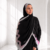 bow frame shawl - fushia pastel