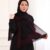 Frame Shawl silk - bordo