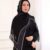 Frame Shawl silk - grey